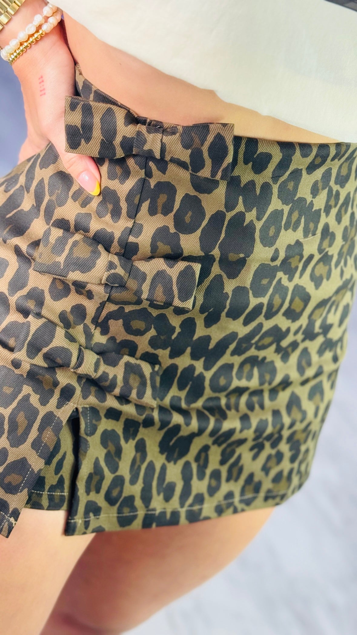 Coquette Leopard Skort