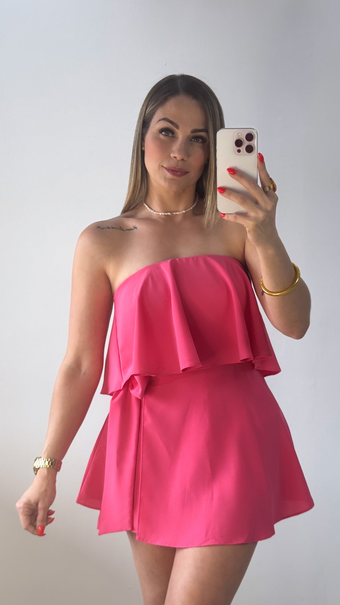 Rocío Pink Romper