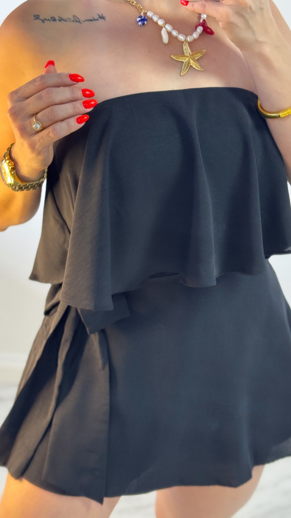 Rocío Black Romper