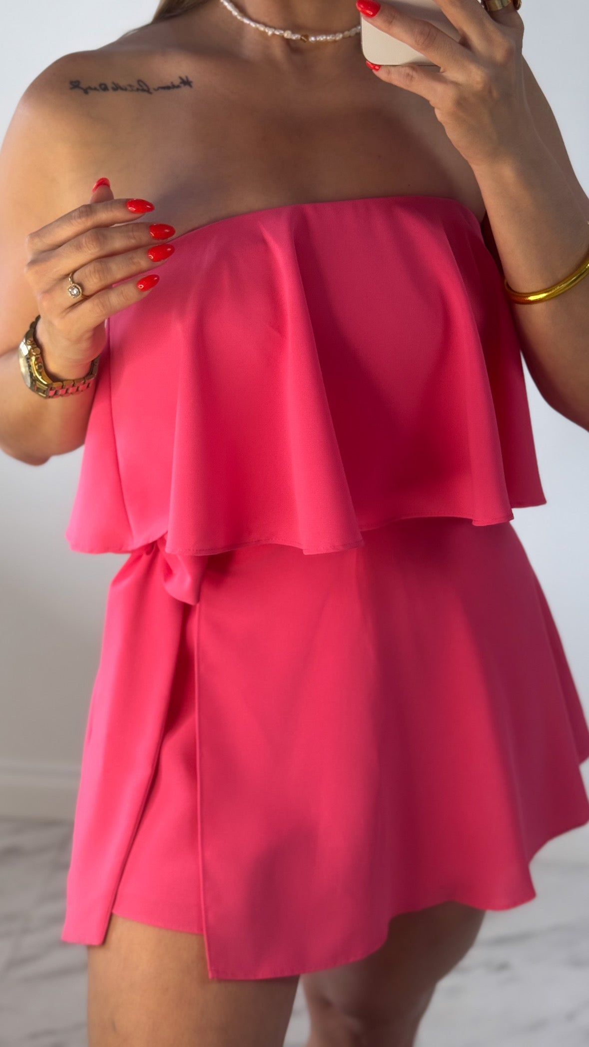 Rocío Pink Romper