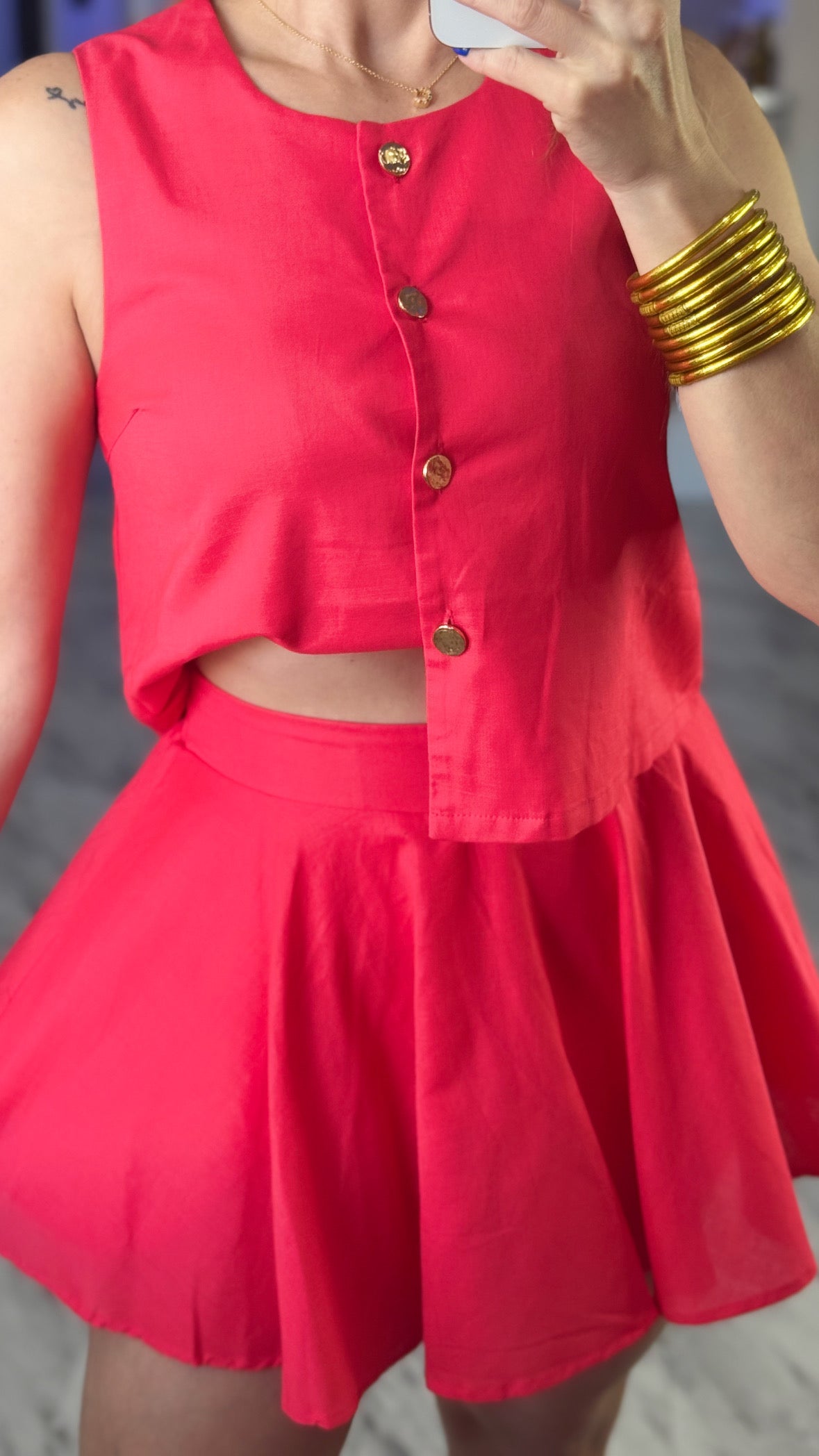 Tomato Skort Set ❤️🔥