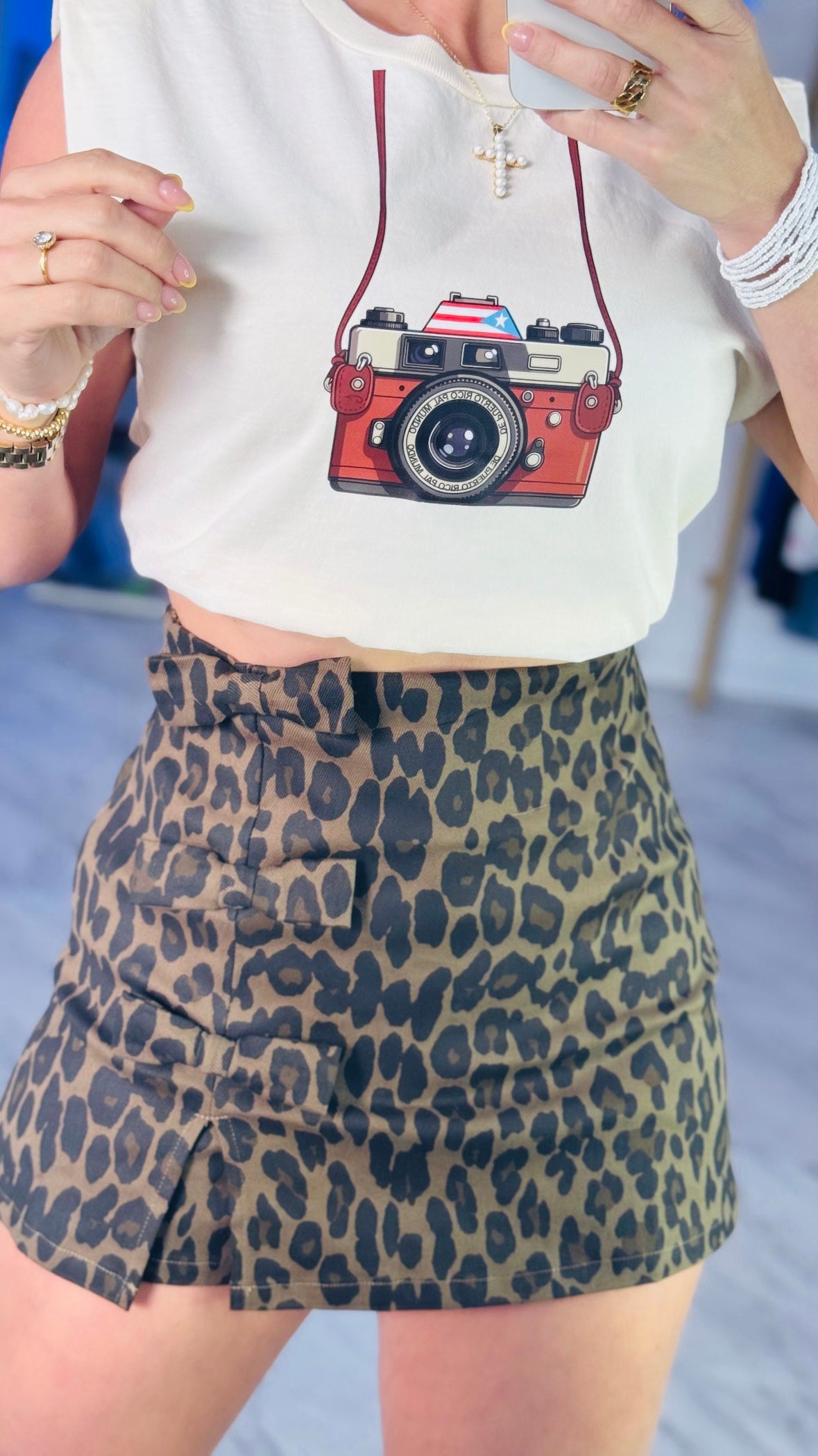 Coquette Leopard Skort