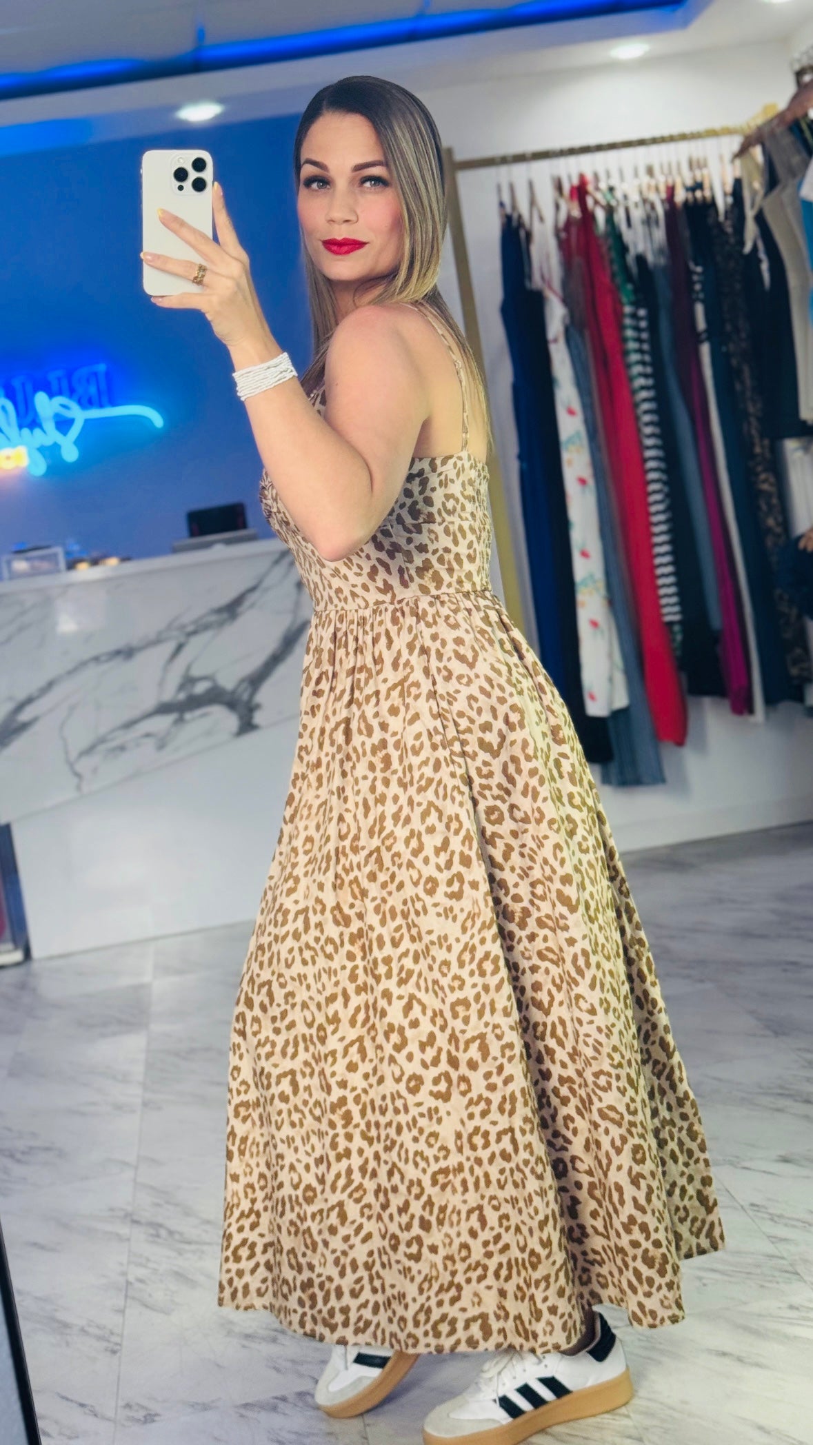 Sabrina Leopard Dress