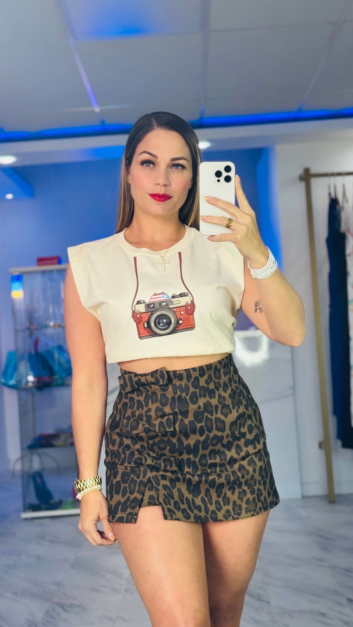 Coquette Leopard Skort