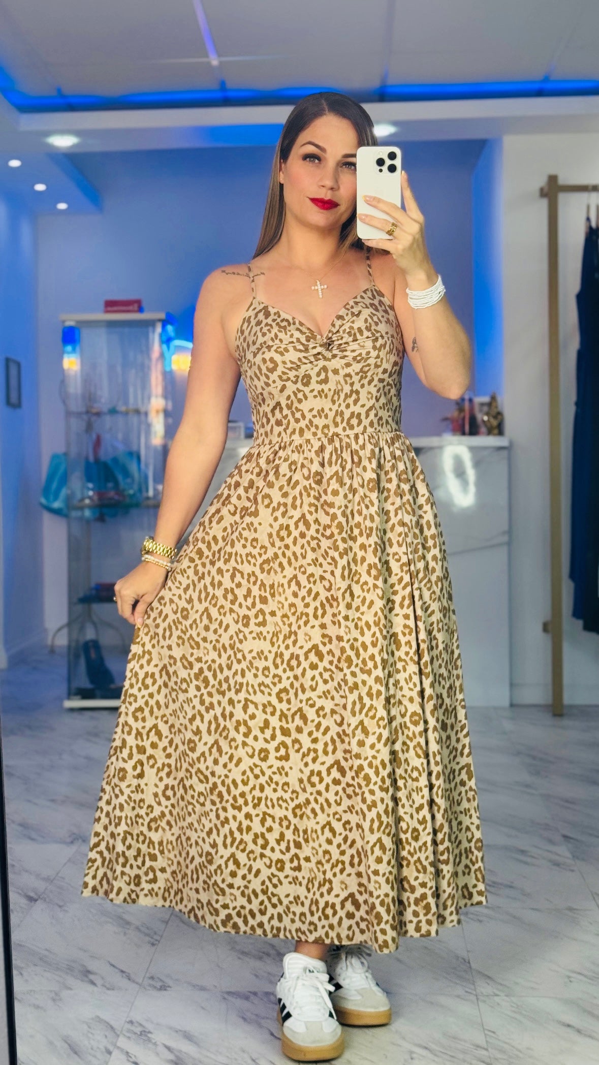 Sabrina Leopard Dress