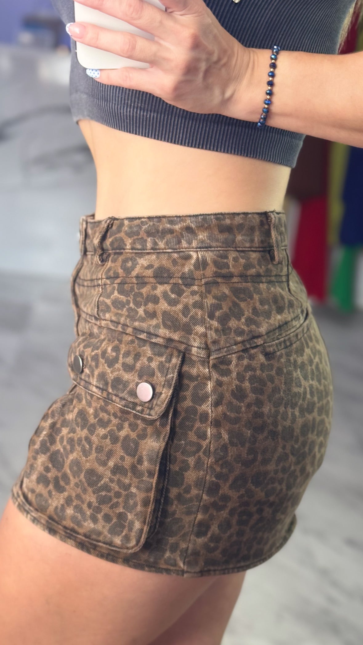 Leopard Mini Skirt