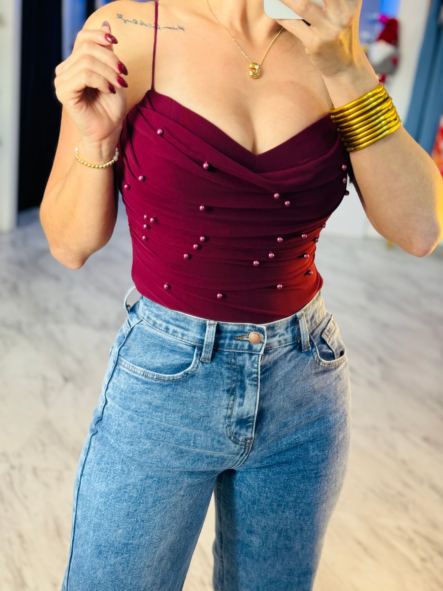Dark Cherry Bodysuit