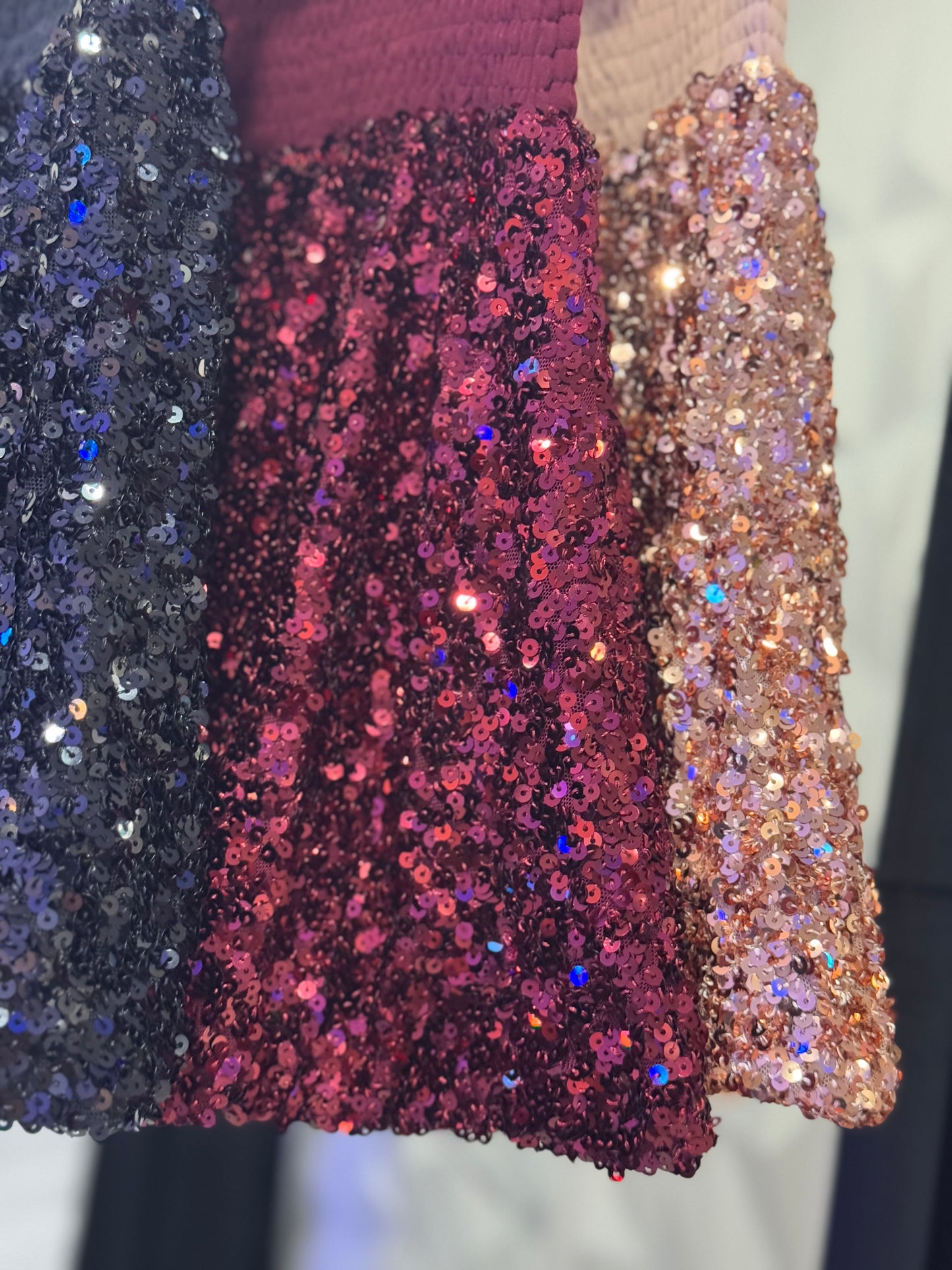 Black Sequin Skort