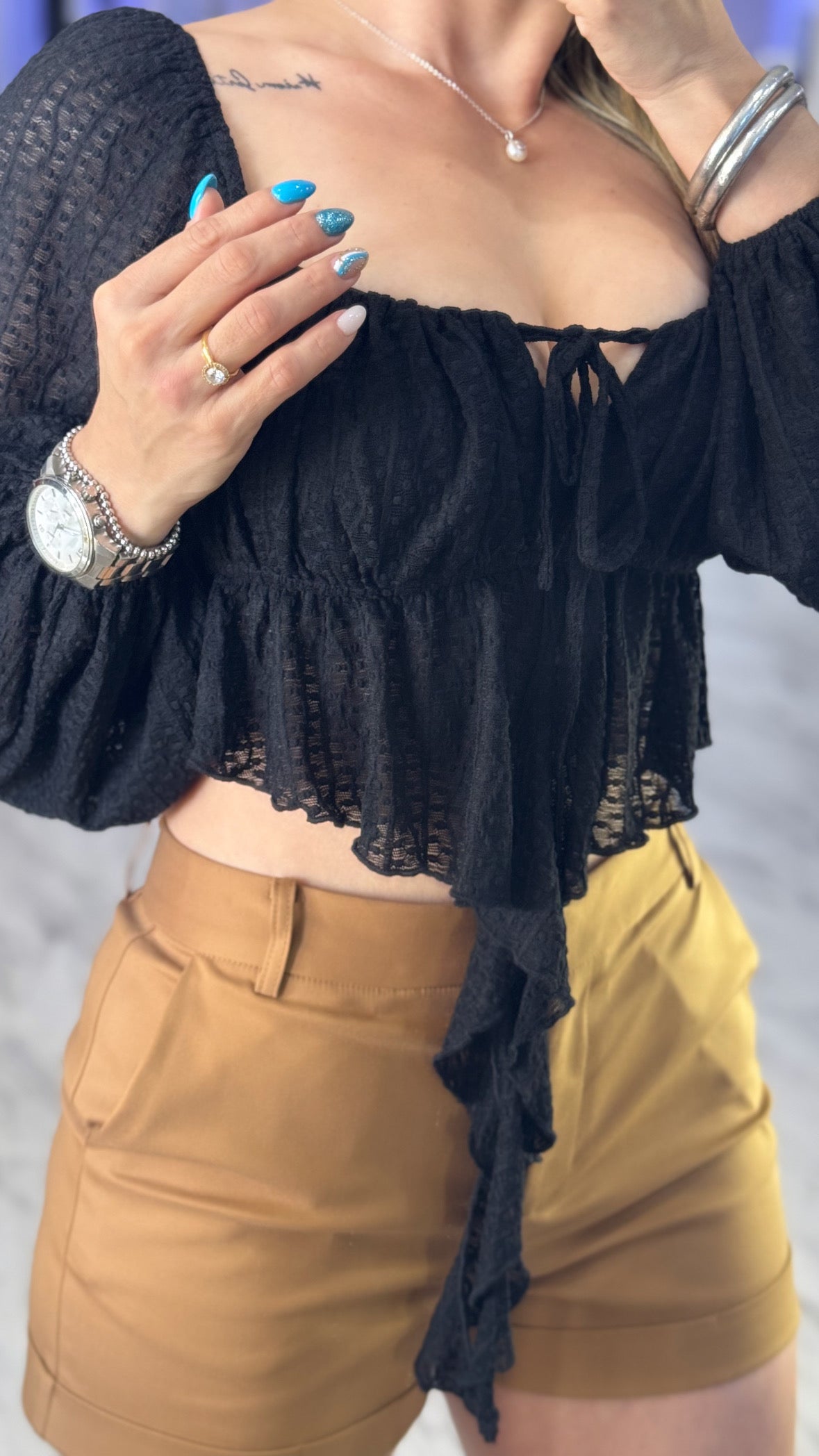 Georgina Black Blouse