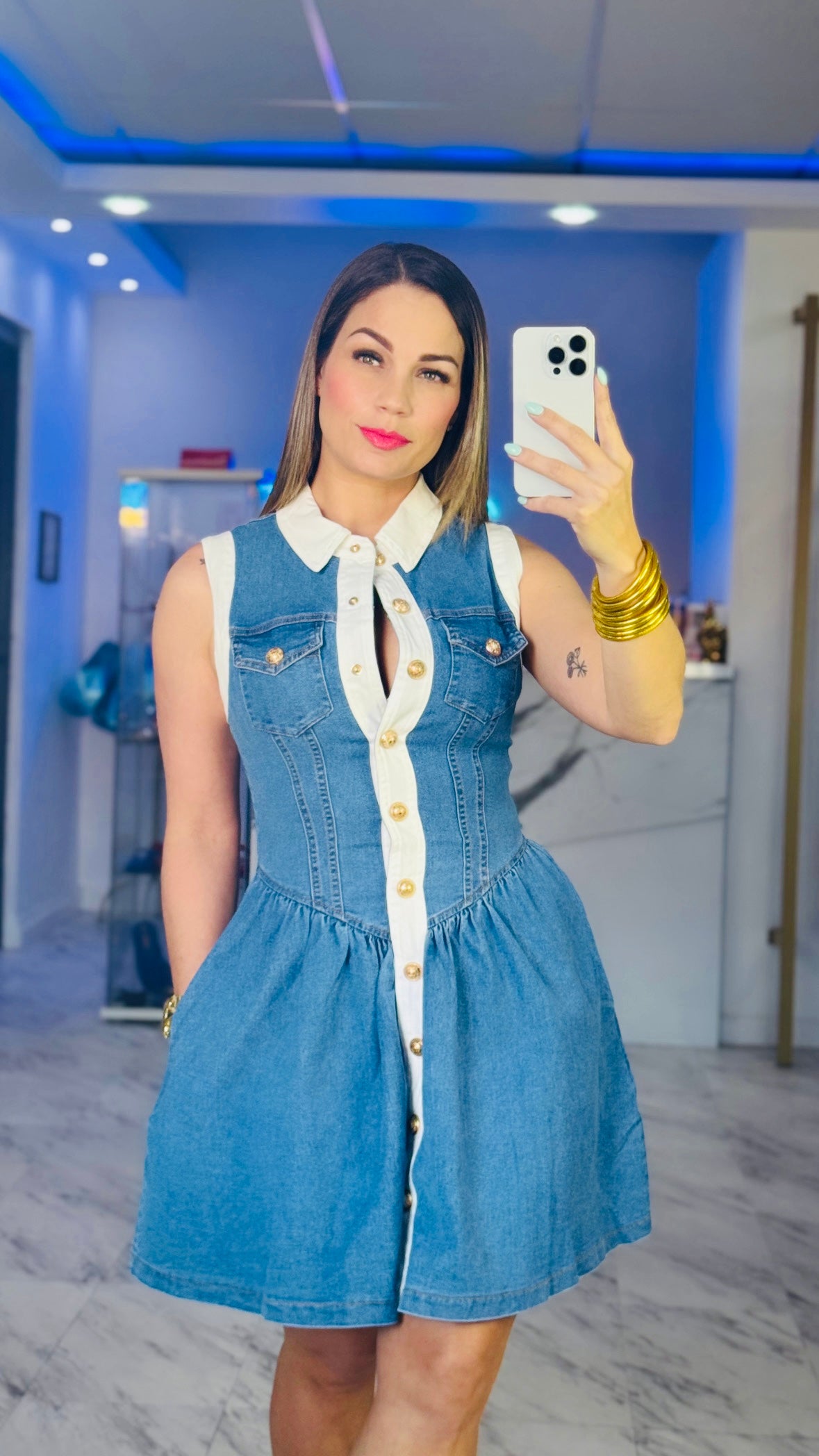 Charlotte Denim Dress💙
