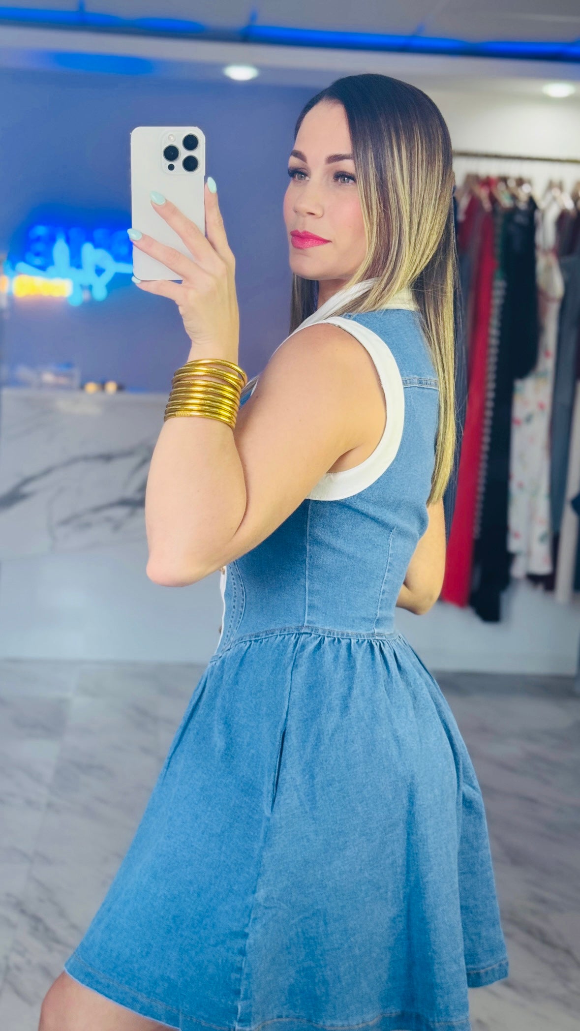 Charlotte Denim Dress💙