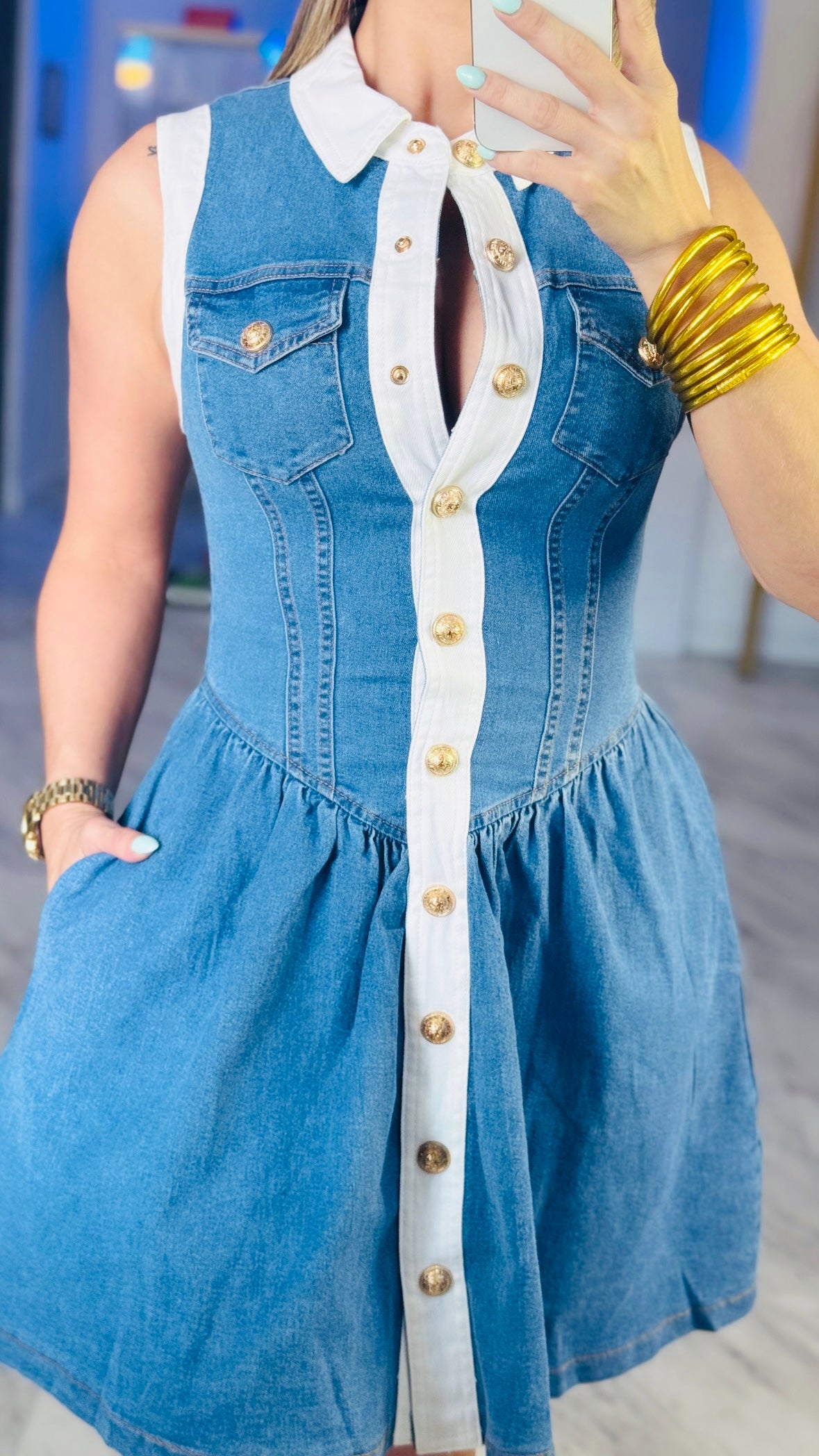 Charlotte Denim Dress💙