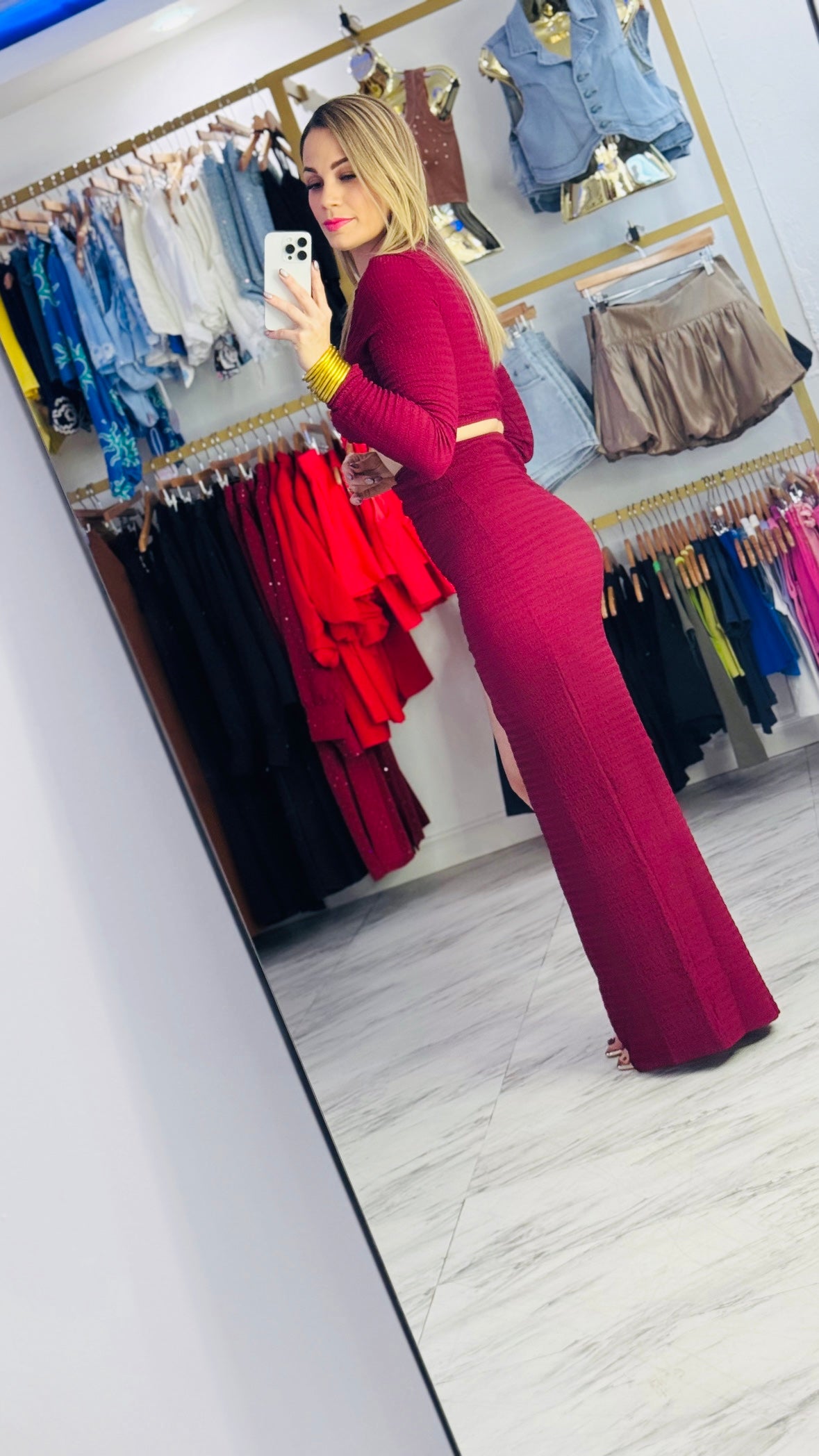 Diorella Burgundy Set