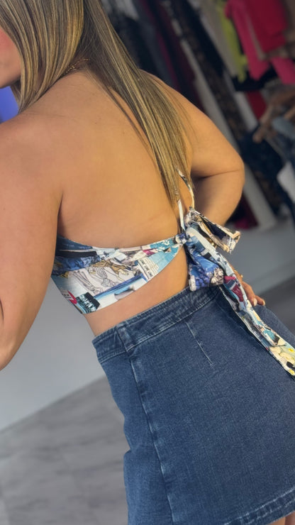 Rebeca Denim Skort