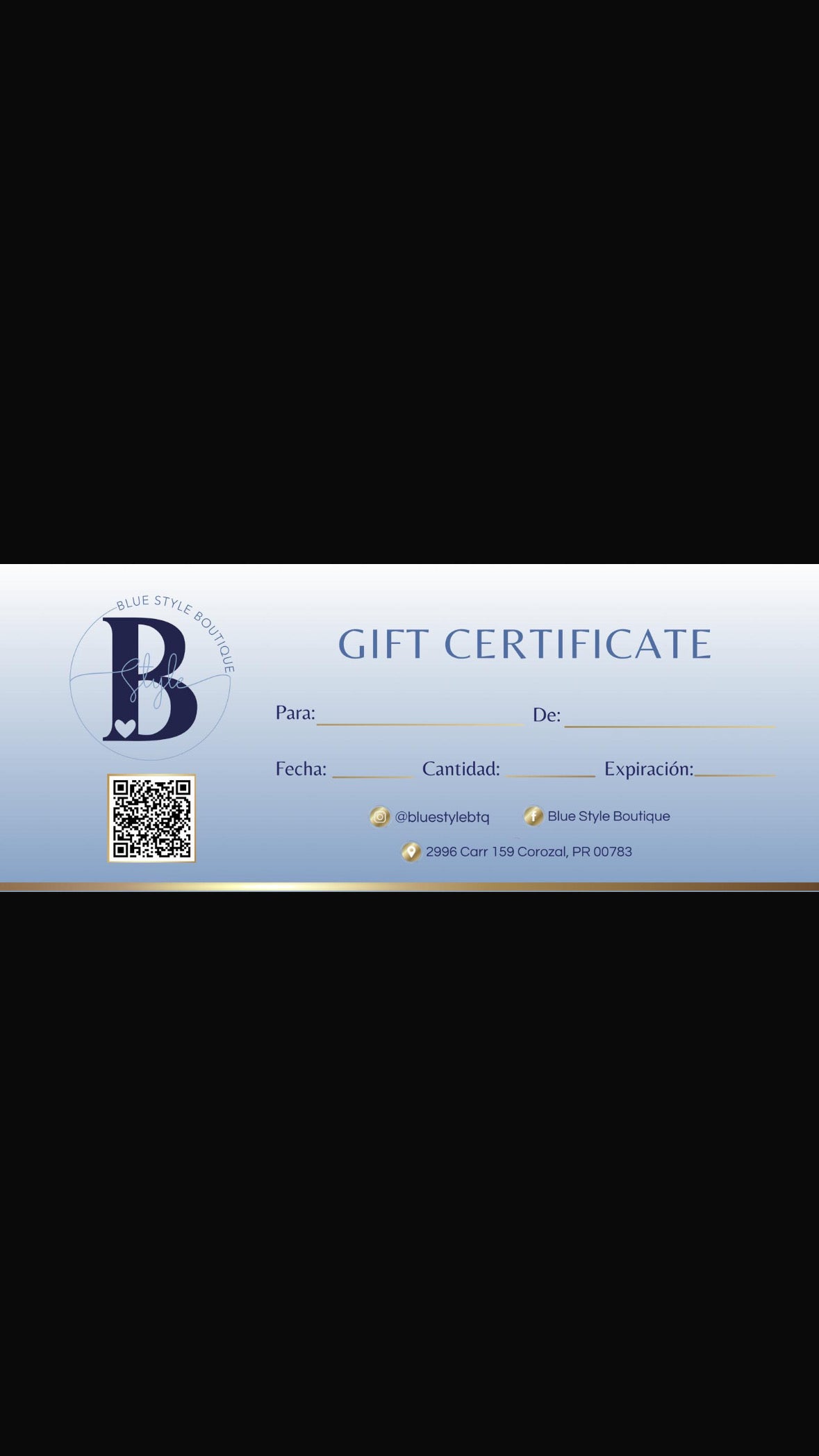 Gift Certificate