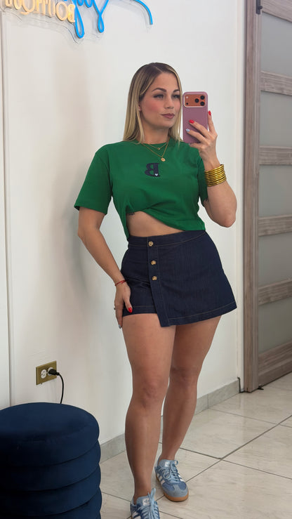 Denim SKORT✨