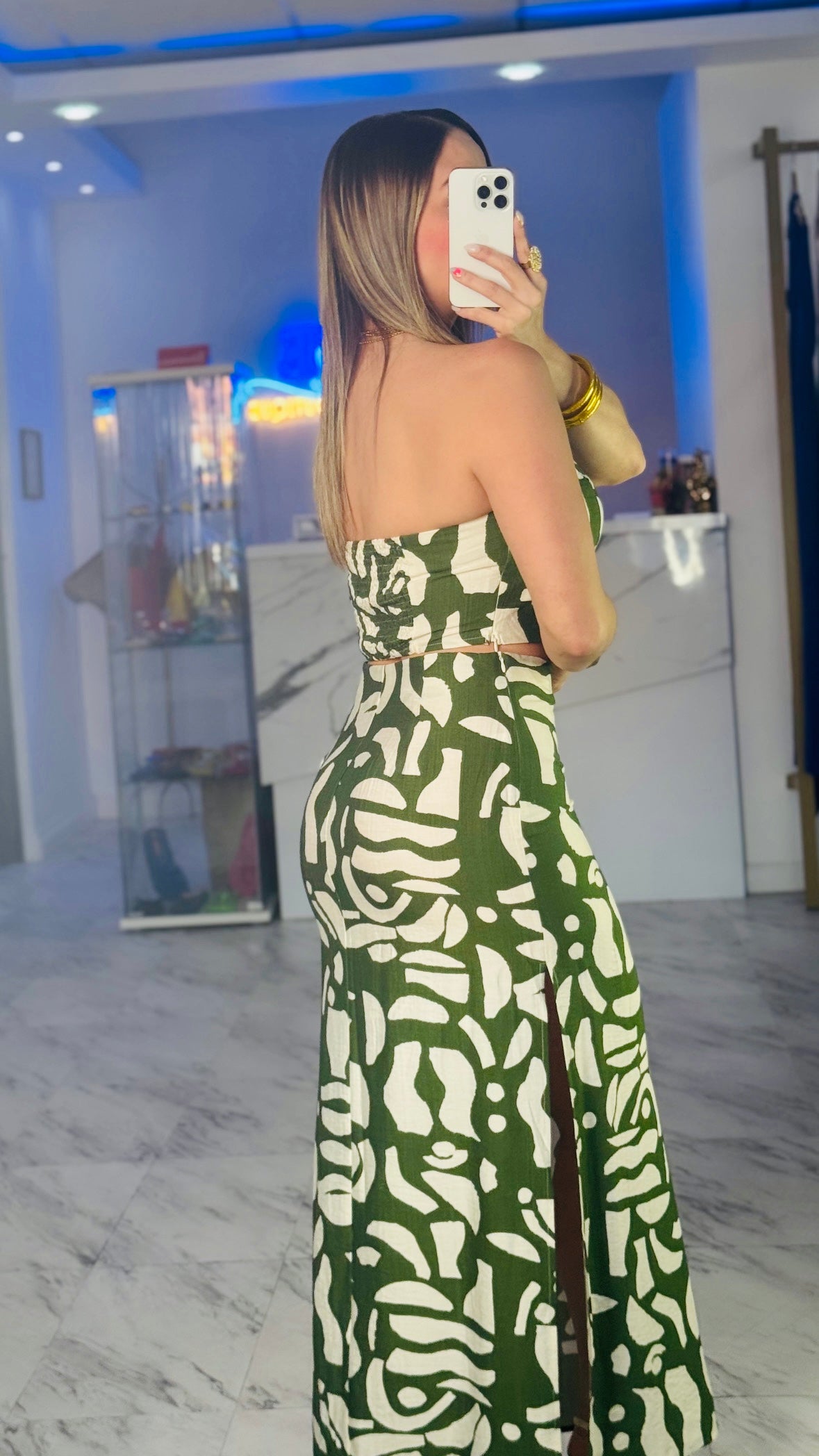 Kalúa Green Skirt Set