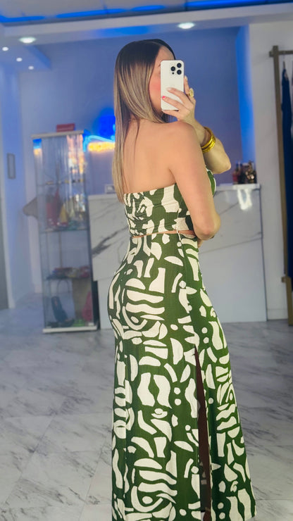 Kalúa Green Skirt Set