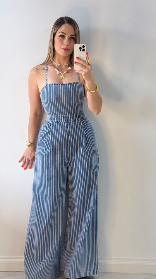 Zara Denim Jumpsuit