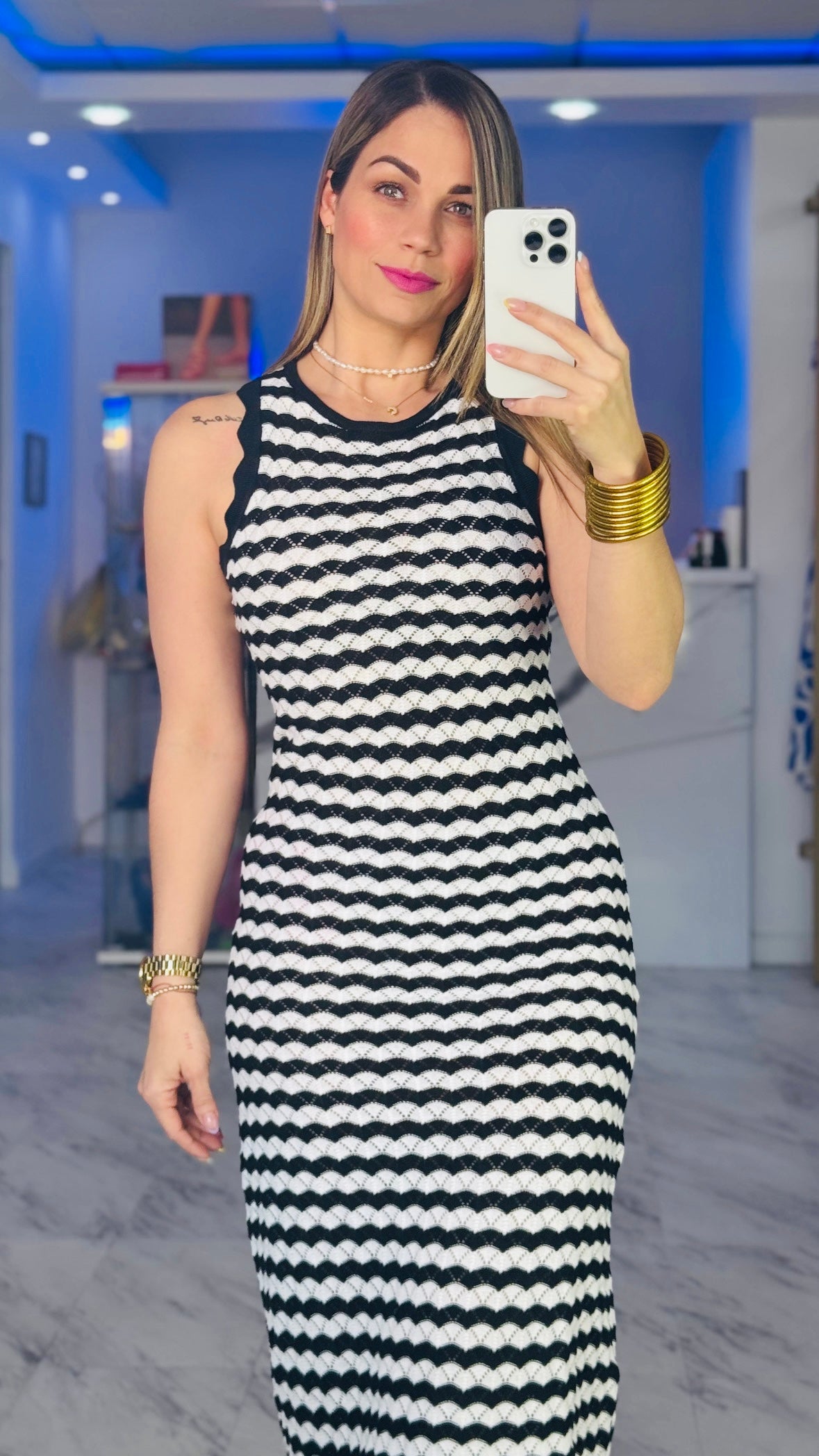 Black Summer Midi Dress