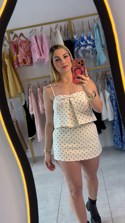 Polka Dot Skort Set 🖤