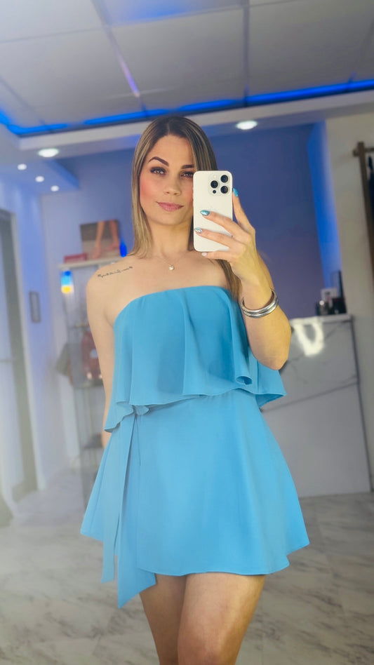 Rocío Blue Romper