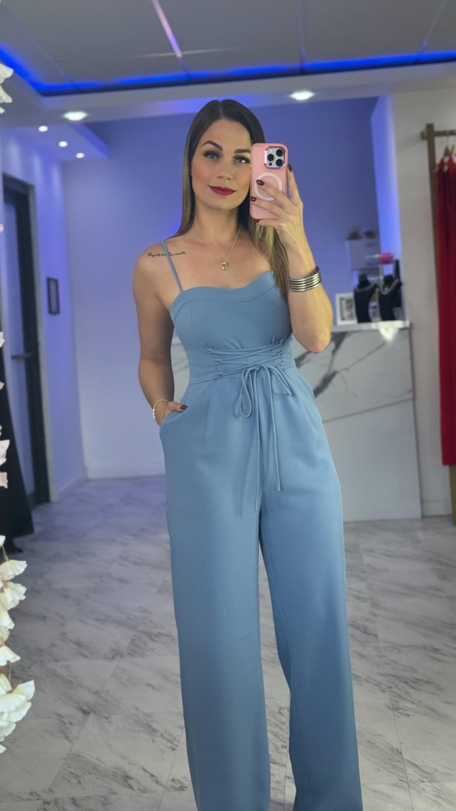 Paulina Blue Jumpsuit