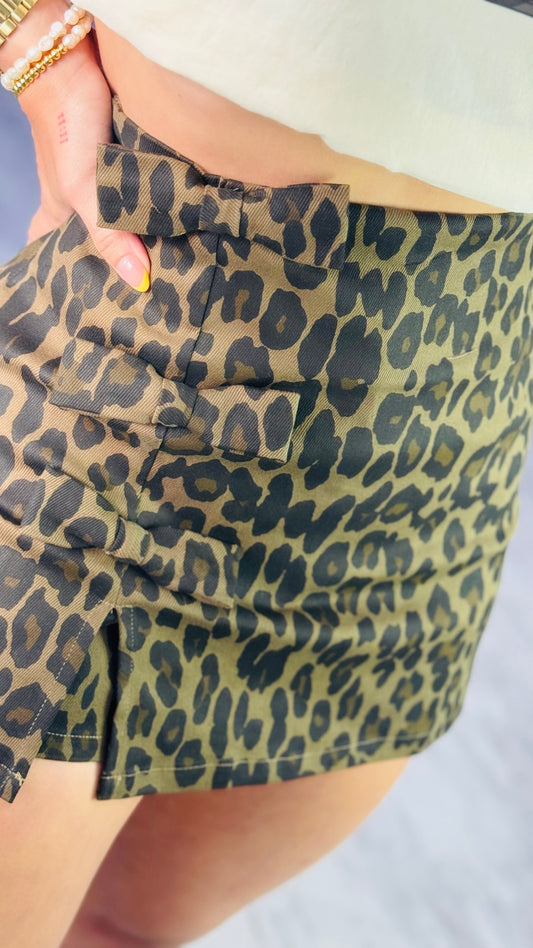 Coquette Leopard Skort