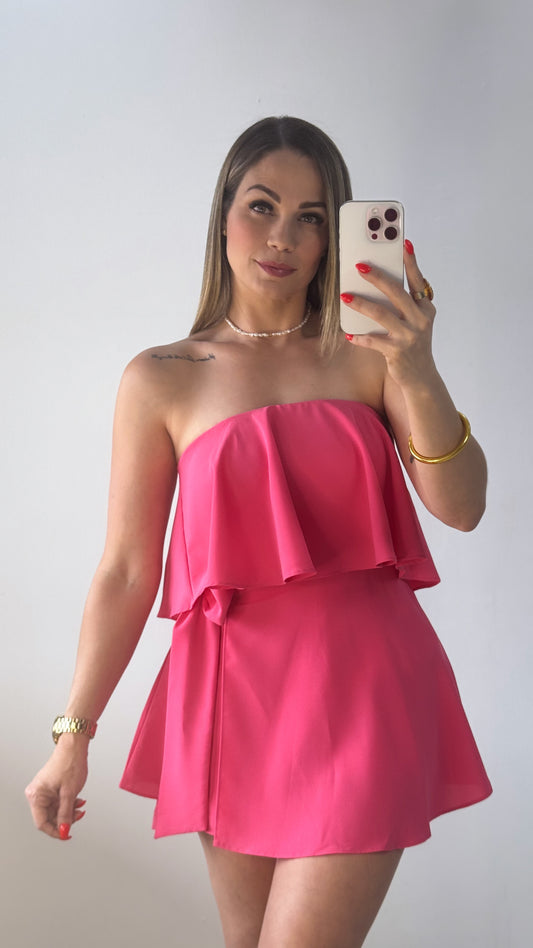 Rocío Pink Romper