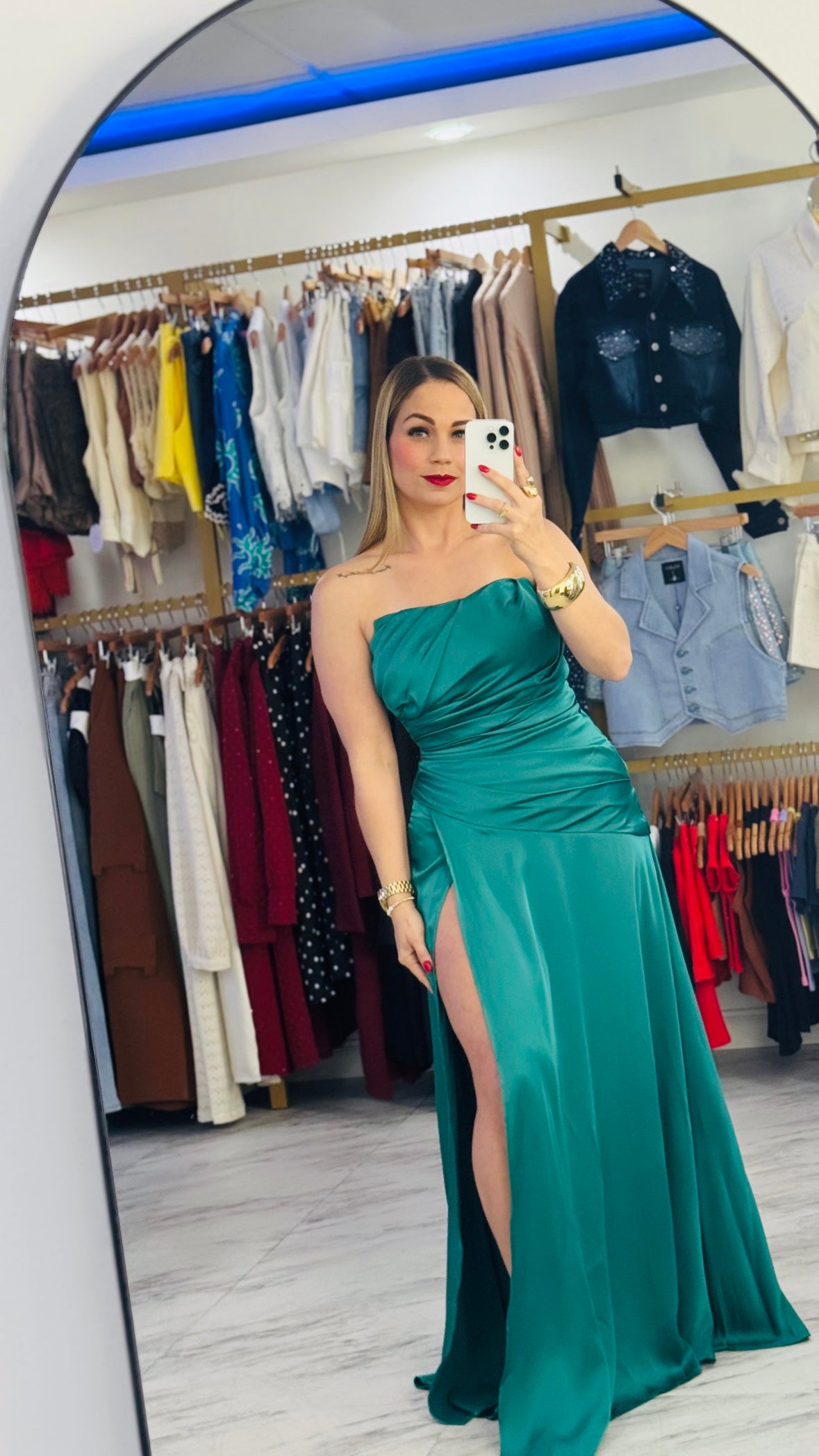 Christmas Satin Dress