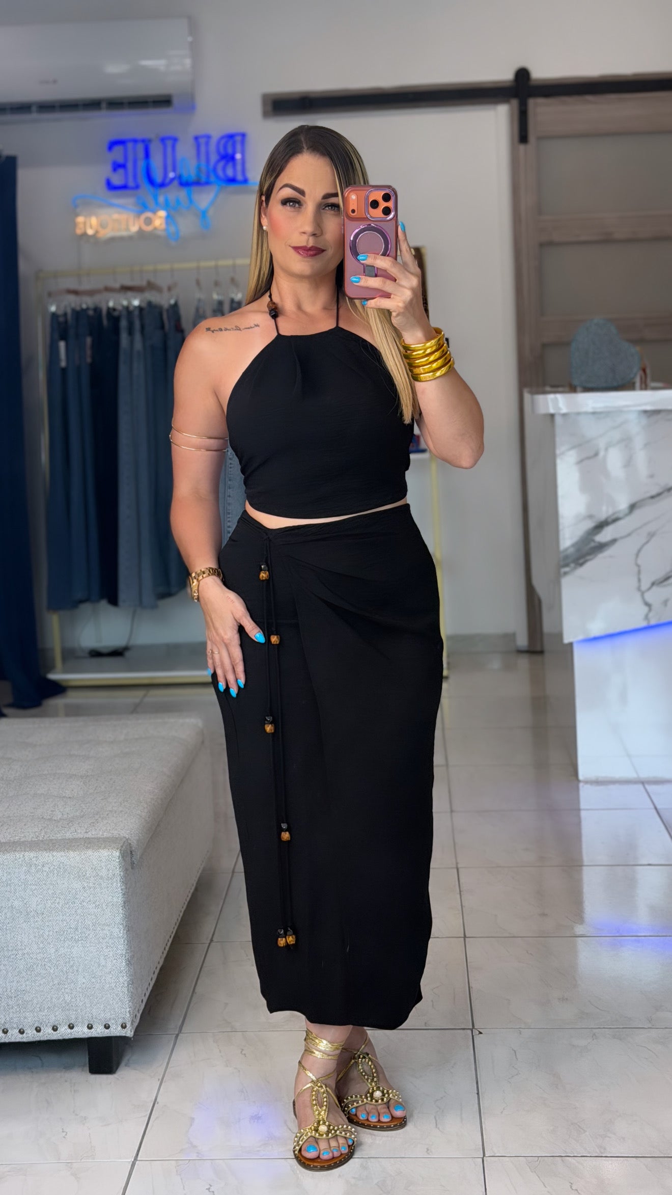 Black Skirt Set 🖤