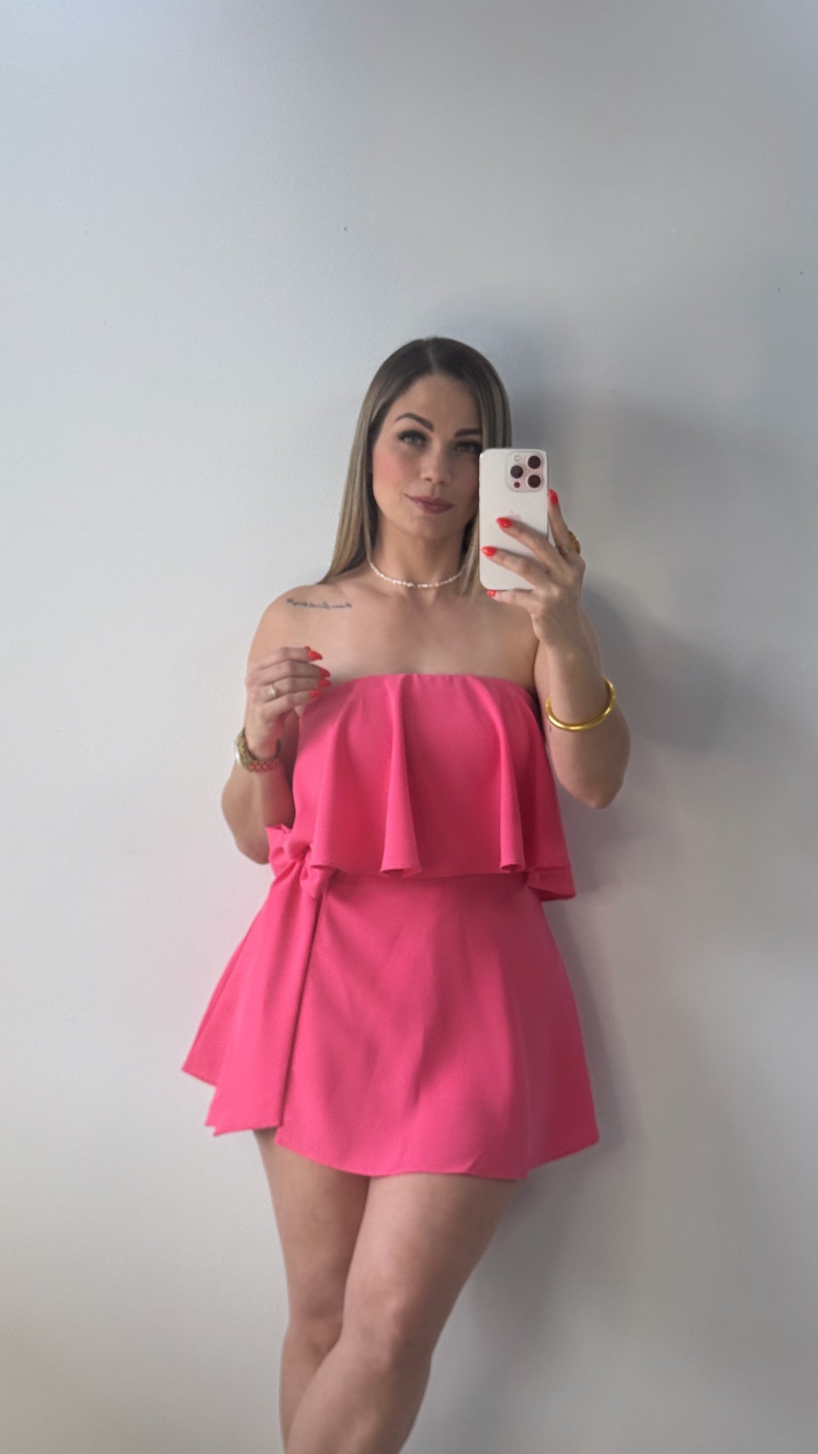 Rocío Pink Romper