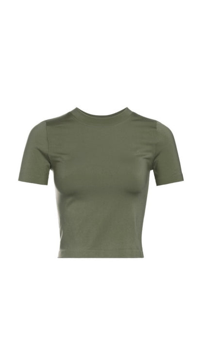 Olive Basic Top