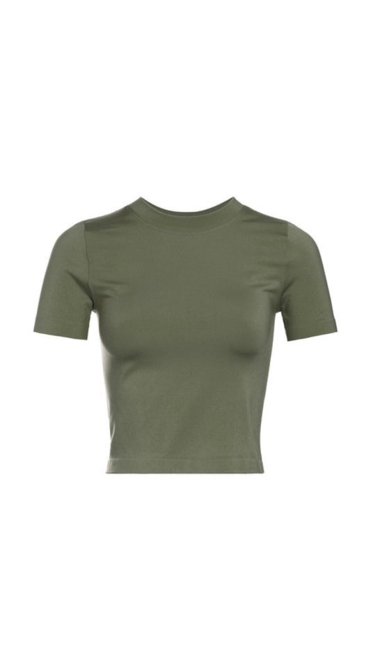 Olive Basic Top