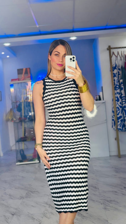 Black Summer Midi Dress