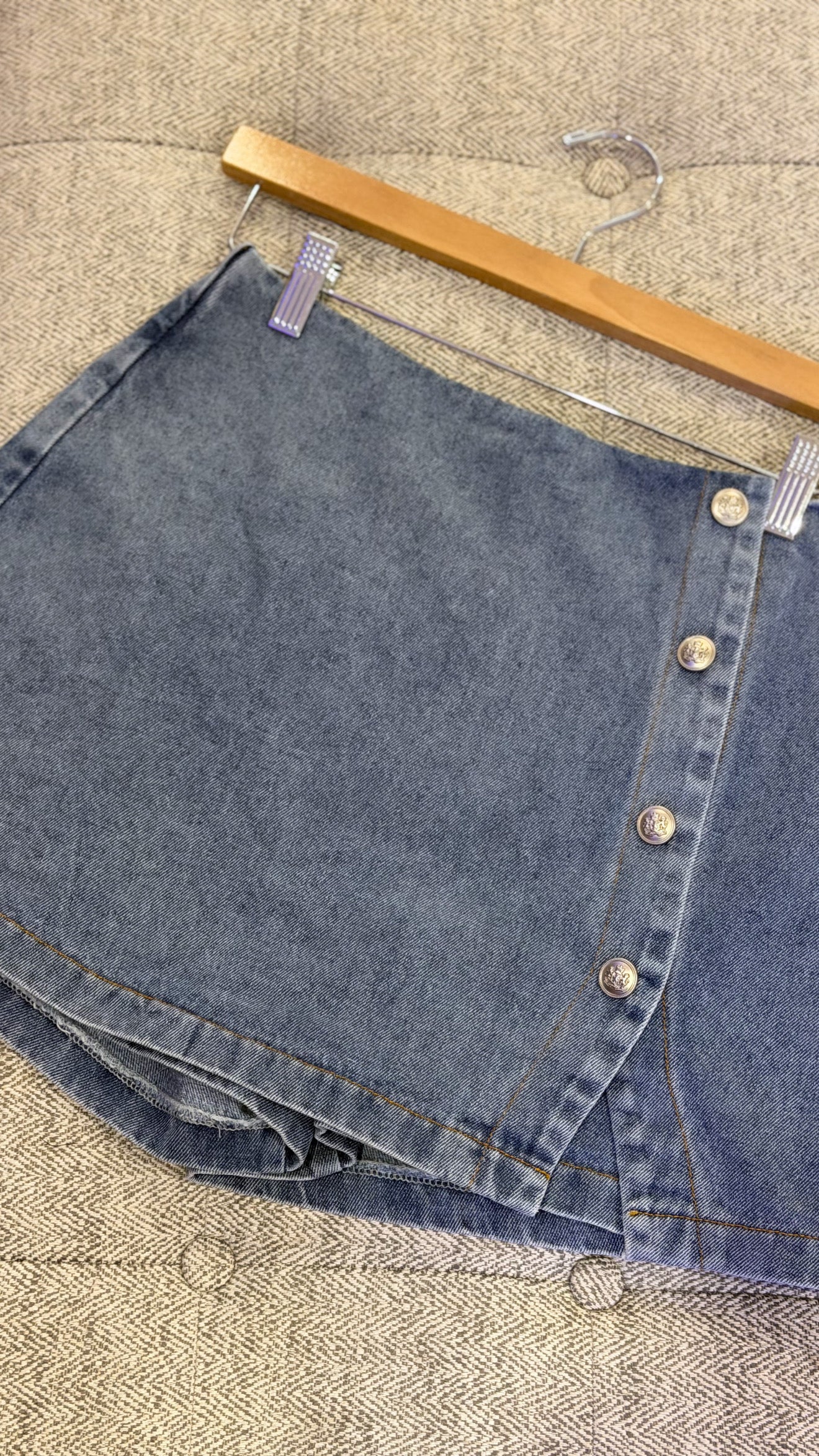 Light Denim Skort