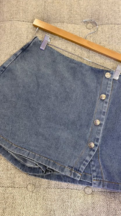 Light Denim Skort