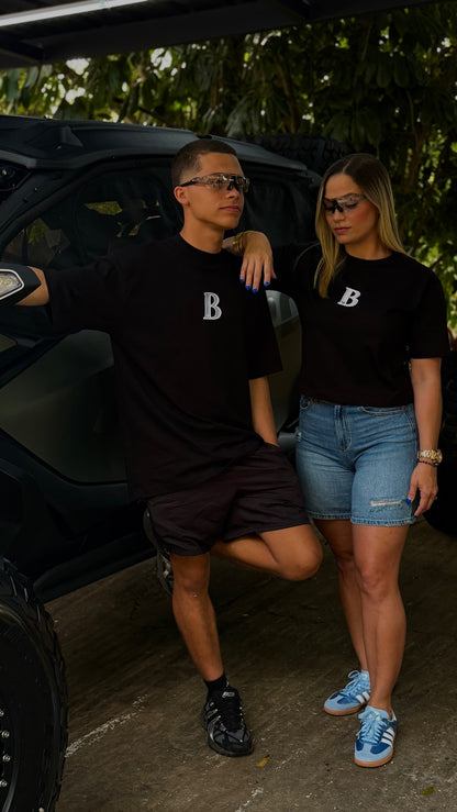 Oversized Men Black BlueBrand💙