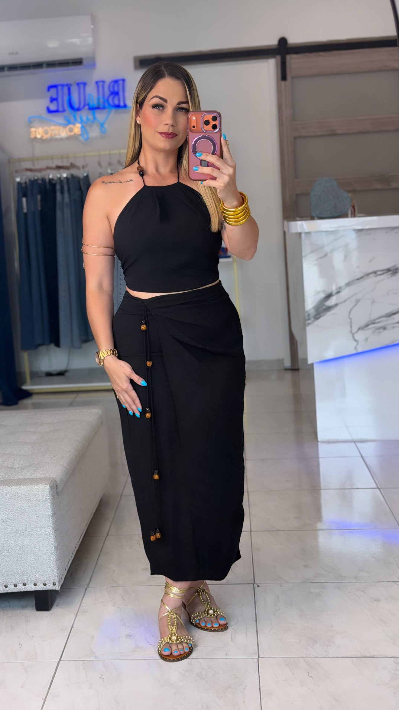 Black Skirt Set 🖤