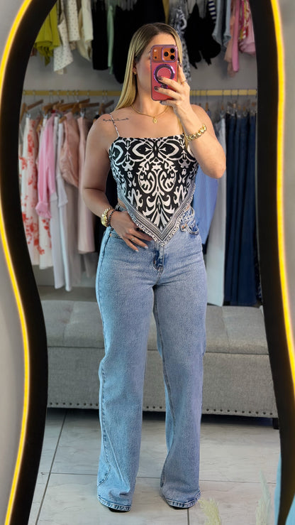 Waist Belt Vibrant Jeans