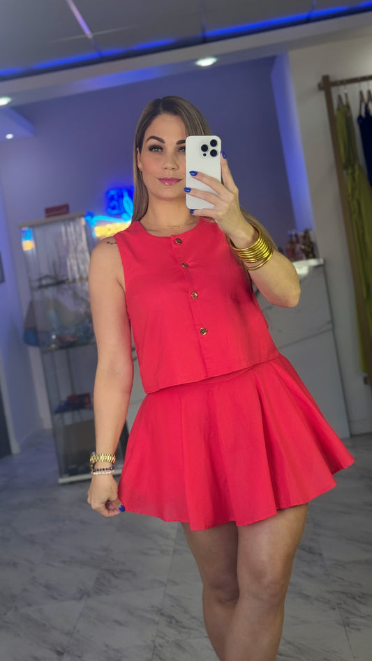 Tomato Skort Set ❤️‍🔥