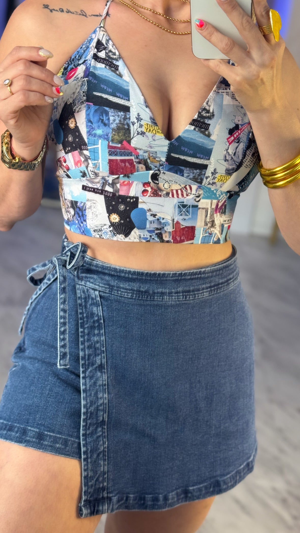 Rebeca Denim Skort