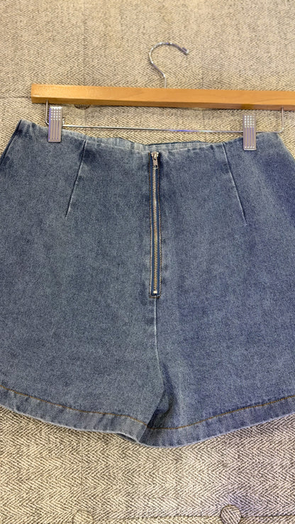 Light Denim Skort