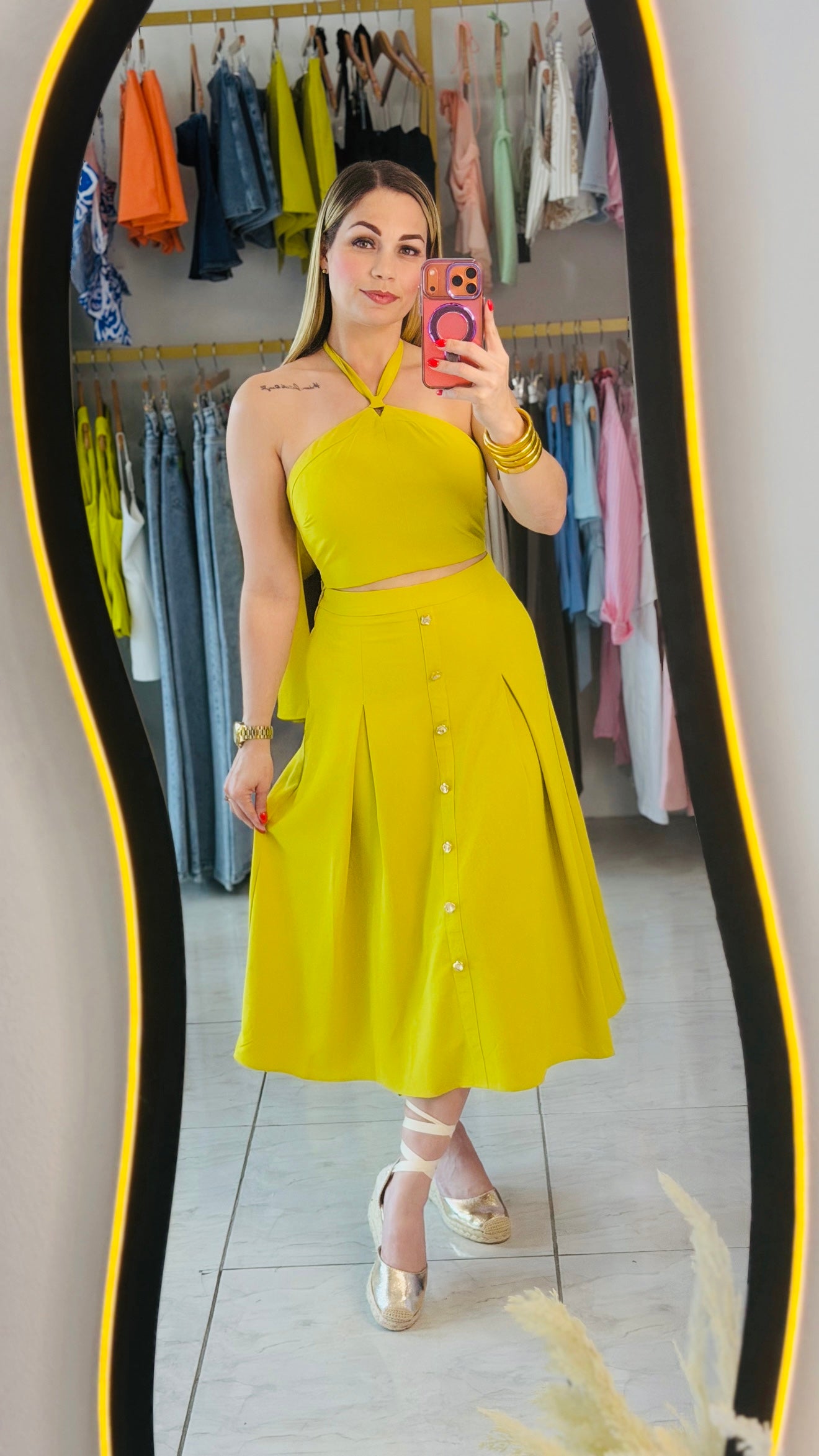 Lime Skirt Set 💚