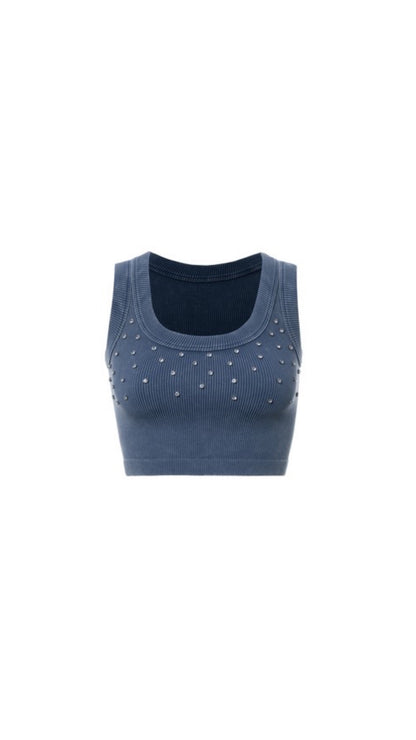 Fall Crop Top BLUE