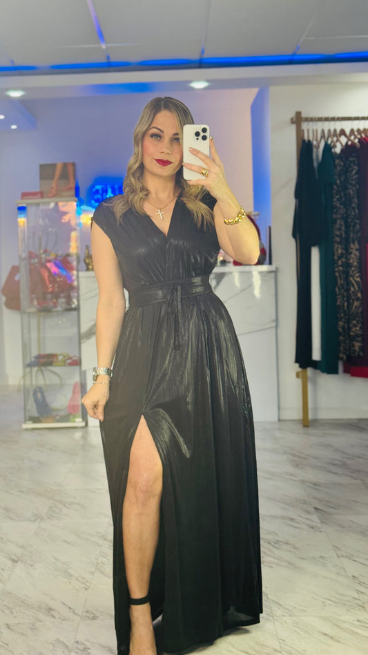 Metallic Maxi Dress