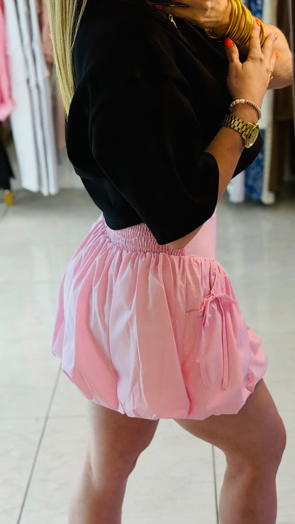 Pink Bubble Skort