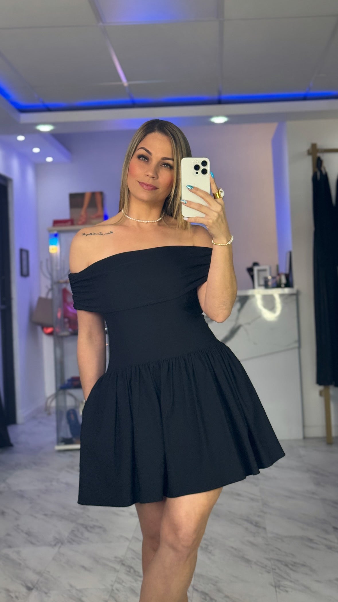 Marimar Black Dress