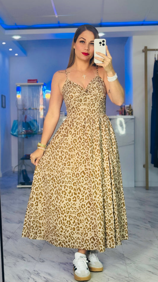 Sabrina Leopard Dress