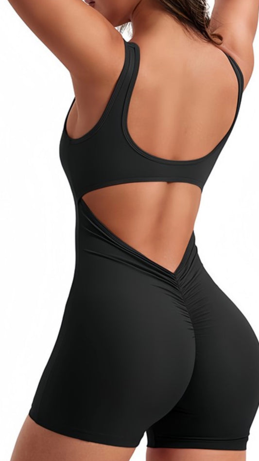 Black Gym Romper